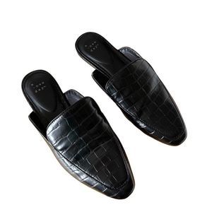 A New Day faux leather mules